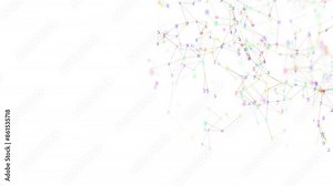 looped animation. generating numbers. the process of generation by neural networks