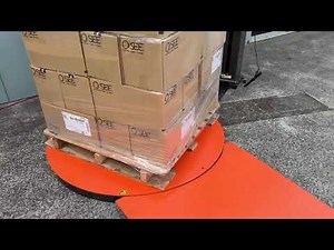 Pallet Stretch Wrapping Machine, Pallet Wrapper 1-GPPW-1520 in new Orange and Grey colour