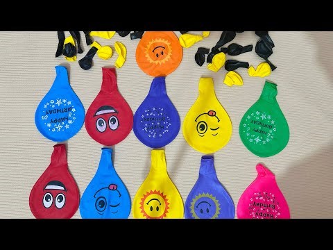 Happy Birthday Balloons Haul 🎁 | Funny Faces & Bright Colors