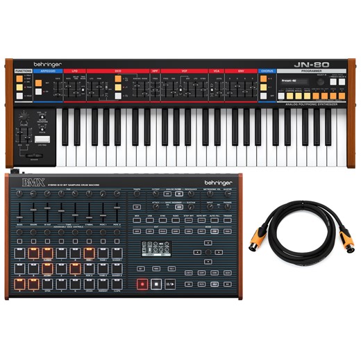 Behringer JN-80 Analog Synthesizer with BMX Hybrid Sampling Drum Machine