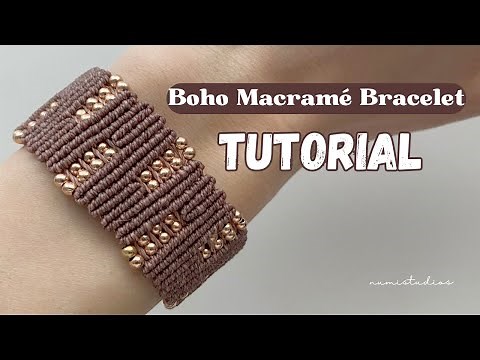 Macrame Beaded Bracelet Tutorial | DIY Boho-Inspired Bracelet Design