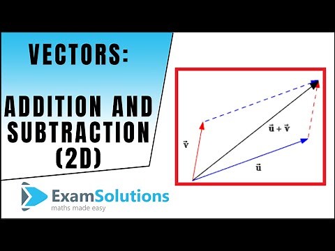 Vector Addition and Subtraction (2D version) : ExamSolutions Maths Revision