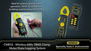 General Tools CMR35 Wireless True RMS Clamp Meter and Data Logging System