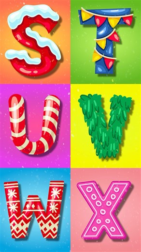 Fun Christmas ABC Phonics Song ⭐️ #preschoolletters #abcssong #nurseryrhymes #alphabet #english