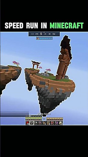 Speed run in minecraft | #trending #minecraft