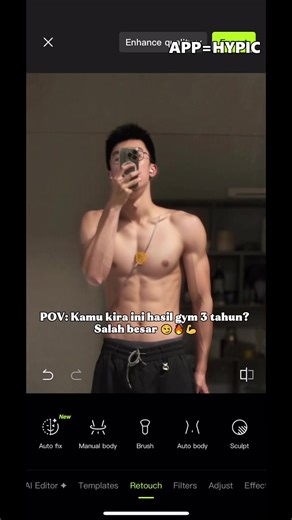 Amazing, the man's body is always a fortune🤠