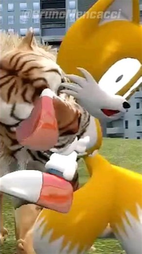 Tails cute little dog #sonicthehedgehog #shorts