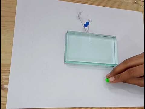 Refraction of Light Through a Glass Slab Practical Demo by Arisha Ambreen