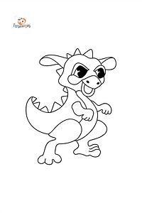 Cartoon dragon coloring page ♥ Online and Print for Free!