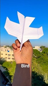 how to flying paper bird plane