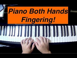 Beginner Piano fingering Middle C position C Major Scale study 1