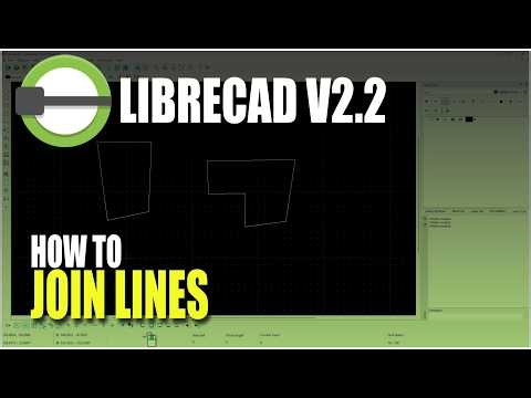 LibreCAD v2.2 How To Join Lines