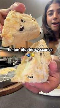 lemon blueberry scones just got so easy to make ‪@KingArthurBakingCompany‬ #scones #baking #biscuits