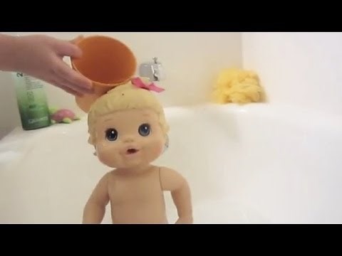 How to give your baby doll a bath
