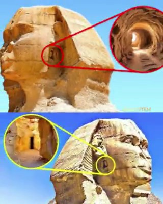 While the internet is debating the news of a proposed 2nd Sphinx 𓃭 (!!) it's good to consider how much we once didn't know about the original Sphinx ....The Great Sphinx 𓃭 of Giza was buried in sand with only its head visible for thousands of years. It wasn’t until fairly recently that it was uncovered, revealing its massive scale -- and that it had a lion’s body. Before that people thought it was just a giant head in the sand.Not only that, it has several passages (some resealed) + shafts and