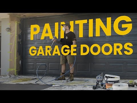 Transform Your Garage Door Instantly: Paint Spraying with the Graco Magnum Project Plus