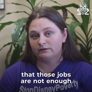 632K views · 3.2K shares | Disney, which made $9 billion in profits last year, pays its workers so little that they are living in their cars to try to survive. | U.S. Senator Bernie Sanders | Facebook