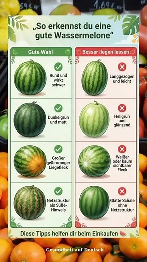 So erkennst du eine gute Wassermelone 🍉