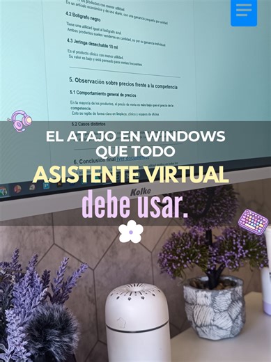 Tutorial de como utilizar el portapapeles de Windows. Una función que casi nadie conoce y no utiliza. Copiar y pegar es algo que usamos todos los días, pero casi nadie aprovecha el portapapeles. Con Windows V puedes ver todo lo que has copiado y pegarlo cuando quieras, sin repetir el proceso una y otra vez. Es una función simple, pero en trabajo administrativo ahorra muchísimo tiempo. Un asistente virtual eficiente no solo trabaja, optimiza. #herramientasdigitales #comoserasistentevirtual #traba