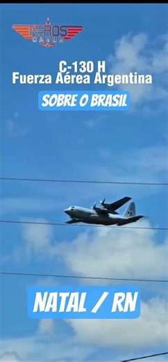 GIGANTE ARGENTINO EM NATAL! 🇦🇷 #airplane #aviation #shorts #video #viral #music #military #argentina