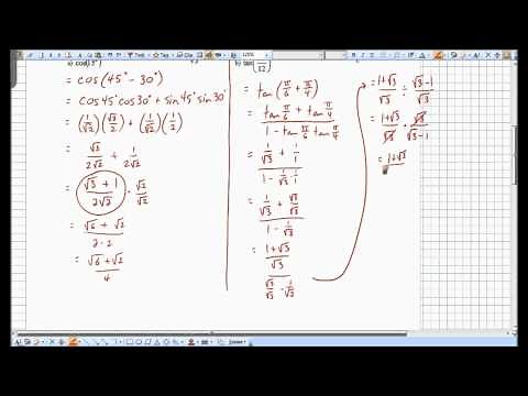 Lesson 6.7 - Compound Angle Formulas