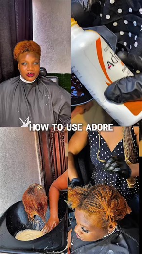 Day 25/30 Tutorial How to use adore hair dye First step is to bleach the hair to at least level 5 Then go ahead to apply the adore hair dye directly on the hair Cover and allow it to sit for 20mins Then wash it off You see how easy it is? We Drop my thank you in the comments #adore #adoredye #haircoringtutorial #tintlikethelma #thelmacutz