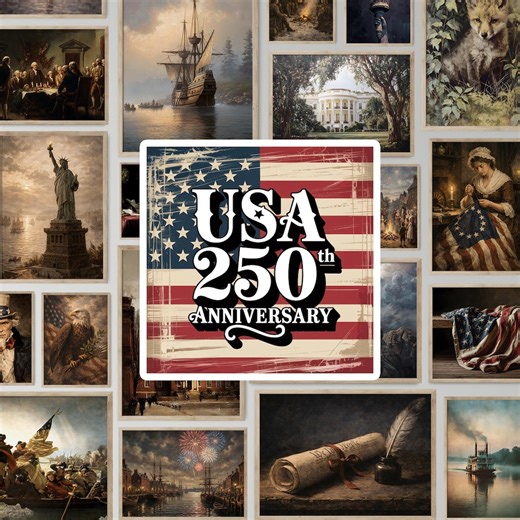 USA 250th Anniversary Print Bundle PRINTABLE Vintage Oil Painting Set America Patriotic Gallery Wall Art Collection Poster Decor July Fourth - Etsy