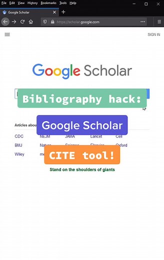 #collegehacks #gradschool #googlescholar