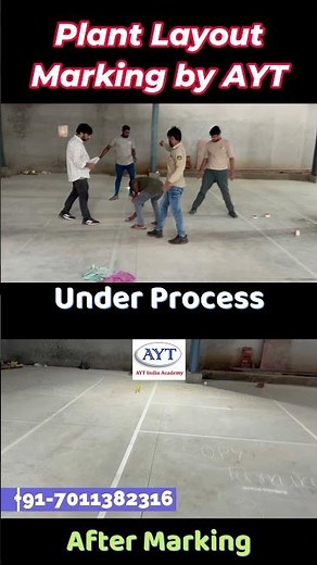 Layout Marking on Shop Floor | Lean Visual Control #5S #aytindia #leanmanufacturing