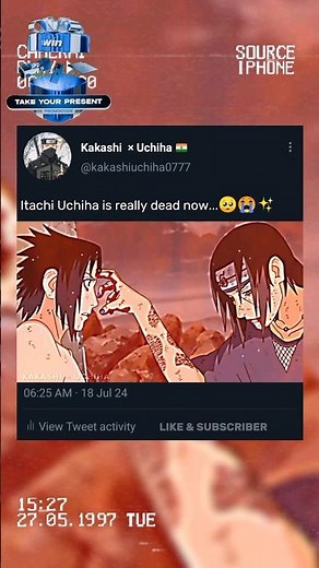 Itachi Uchiha death 😭