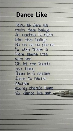 Dance Like Lyrics Song by Harrdy Sandhu #dancelike #lyrics #harrdysandhu