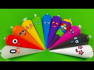 Numberblocks – Looking All Slime With Piping Bags! Satisfying Slime Video
