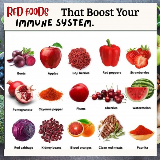 Red foods have us seeing RED! In the best kind of way 😍 Food is medicine! And this time of year, when the funk keeps coming, Red foods can be a great way to boost your Immune System. These foods are high in a mix of vitamins A, C, E, Amino Acids, polyphenols, antioxidants & fiber galore! Smoothies That Help You Burn Fat & Stay Energized! Ditch the junk food and start your journey to a healthier YOU with The 21-Day Smoothie Challenge! 🥤🥬 Packed with vitamins, fiber, and natural goodness! 🌱 ✅ 
