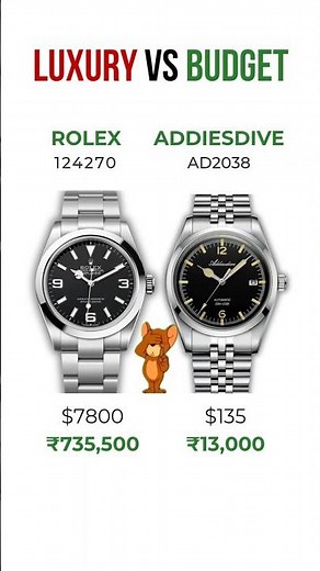 Luxury vs Budget Watch! Rolex vs Addiesdive #watch
