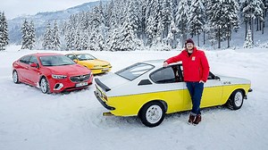 Opel Winter-Fahrtraining: Calibra 4x4, Insignia GSi, Kadett GT/E - AUTO BILD