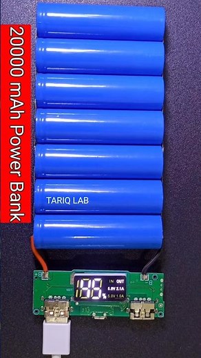 How to make 20000 mah power bank using 18650 battery