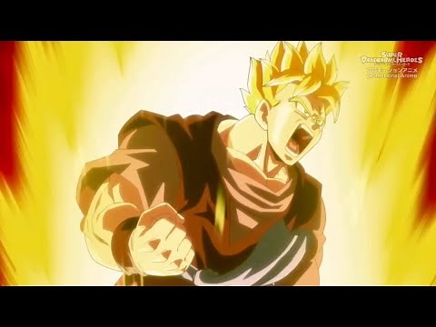 Future Warrior in Black Future (Gohan) vs. Xeno Trunks (Super Saiyan God)