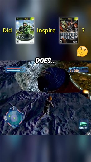 What do you think? For our full ”Brute Force” playthrough check out our YouTube channel! Link 👇 https://youtu.be/X0OKV0pIjVs?si=rDwMoKUpkZDk3A9y #bruteforce #halo #halocombatevolved #xbox #xboxoriginal #gamingshort #xboxclassic #retrogaming #oldschoolgaming #crt #gamingsetup #gamereview #gaming #nostalgia #nostalgic #gamingduo #2D1C #oldgames | 2Dudes1Console