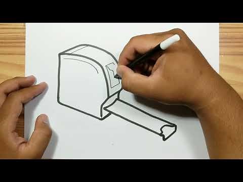 How to draw TAPE MEASURE with easy