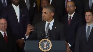 Obama congratulates Miami Heat at White House