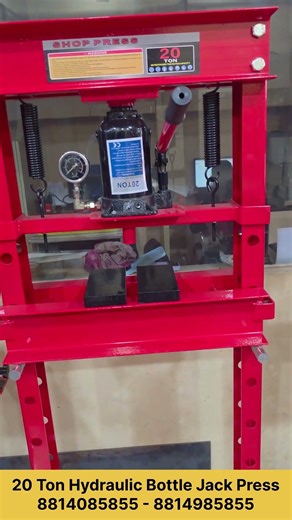 20 Ton Hydraulic Shop Press (Jack Press Model) with Gauge Heavy Duty Machine