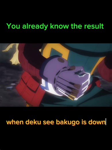 Deku Lost Control After Seeing Bakugo Down 🔥 #deku