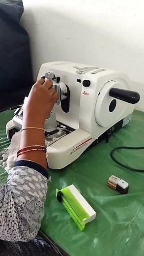 section cutting using microtome😨 | @histomuseum #shorts #museum #histolab #biopsy #lab #microtome