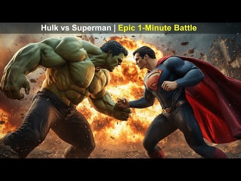 Hulk vs Superman | Epic 1-Minute Superhero Battle Story | Short Film