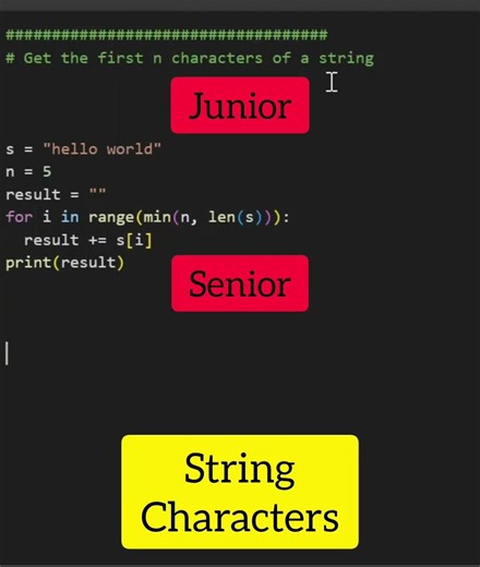 Working with string characters