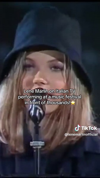 Lene Marlin Captivates Italian TV Audience at Music Festival