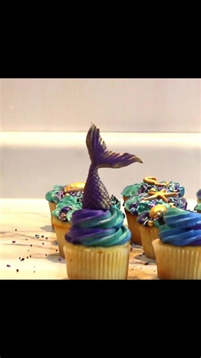Easy Fondant Mermaid Tails for Cupcakes | Fondant Tutorial