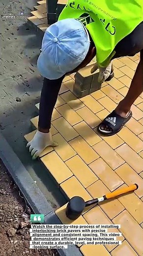 erfect Brick Paver Installation Process | Fast and Satisfying Masonry Skills