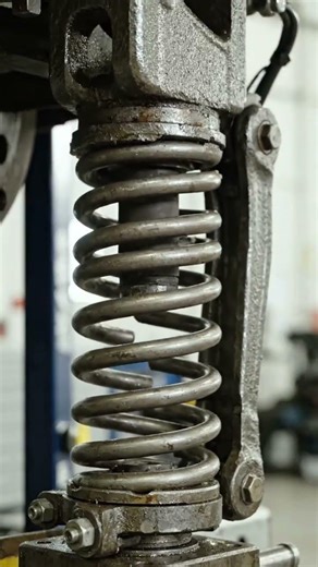 #Spiral spring suspension # During compression load applied #mechanical training tools