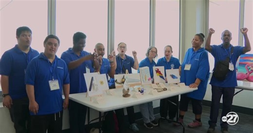 Florida artists with developmental disabilities showcase their work at the state capitol art show
